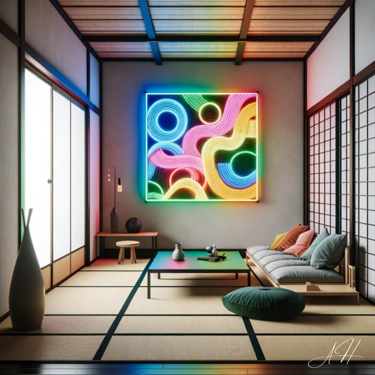 'L'Épure Japonaise' - letreiro de néon LED