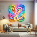 'Neon Futurista' - letreiro de néon LED