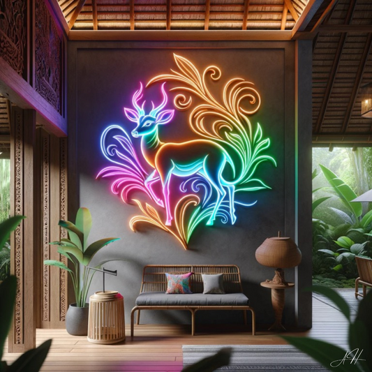 'Doe Elegance' - letreiro de néon LED