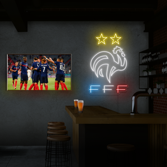 „COQ TEAM OF FRANCE“ – LED-Leuchtreklame