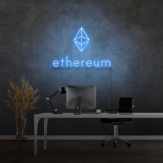 'ETHERUM' - signe en néon LED