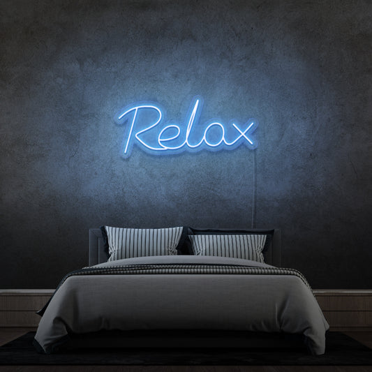 'RELAX' - Letrero de neón LED