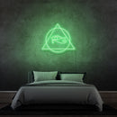 Néon LED "Œil d'Horus" – Symbole de protection égyptien