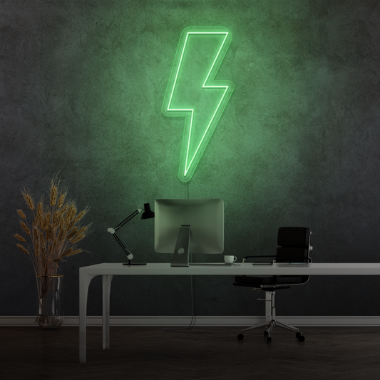 "LIGHTNING" - letreiro de néon LED