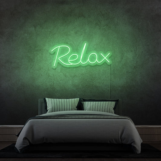 'RELAX' - Letrero de neón LED