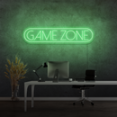 "GAME ZONE" - Signe en néon LED