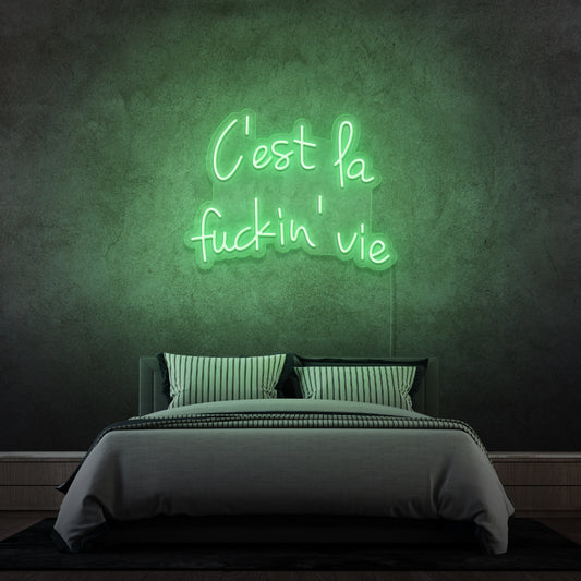'É A PORRA DA VIDA' - letreiro de néon LED