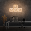 "Clavier" - Signe en néon LED