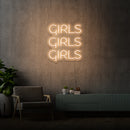 'MENINAS' - letreiro de néon LED