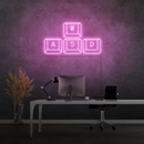 "Clavier" - Signe en néon LED