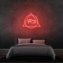 Néon LED "Œil d'Horus" – Symbole de protection égyptien