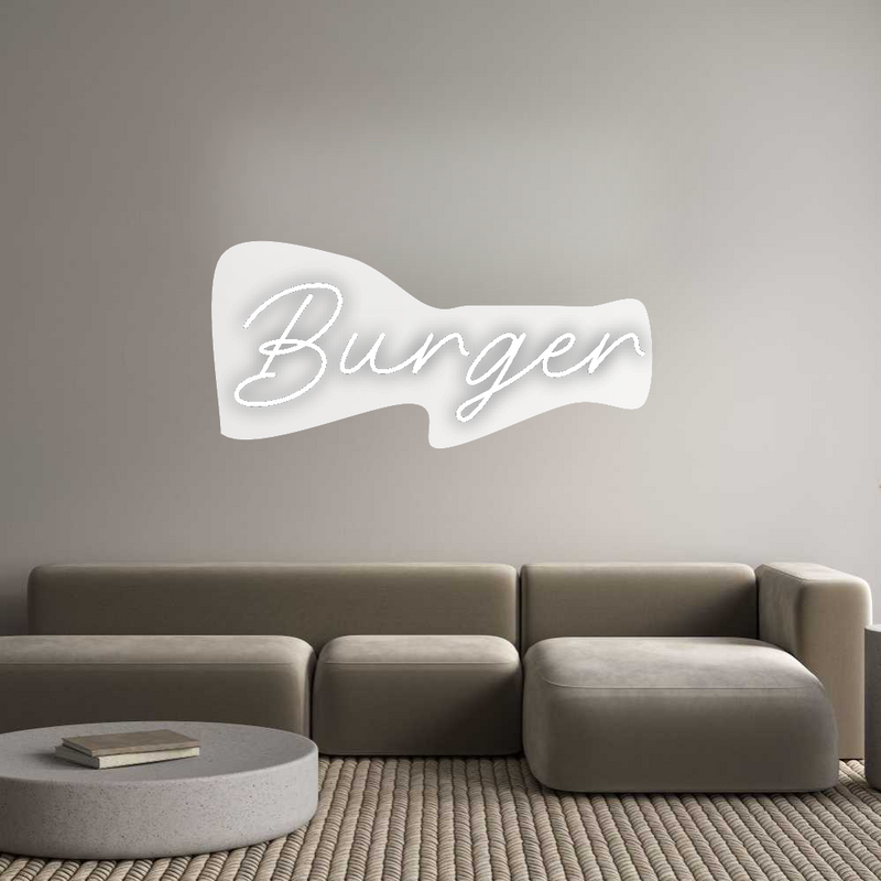 Personalized neon new Burger