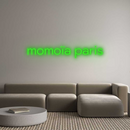 Personalized neon new momoïa paris