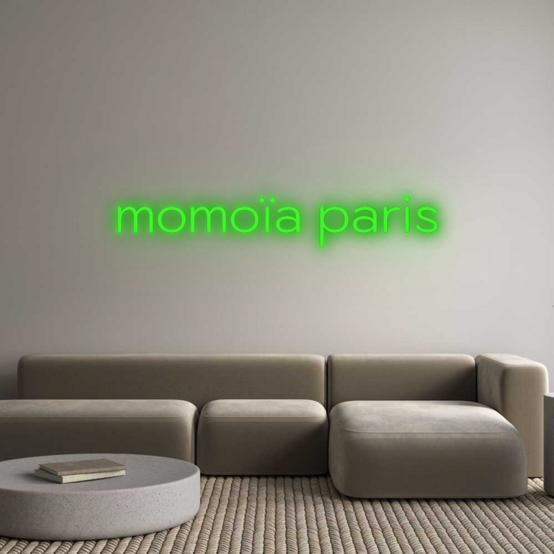Neon personnalisé new momoïa paris