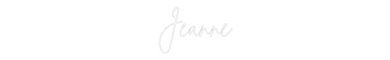 Neon personnalisé new Jeanne