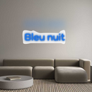 Neon personnalisé new Bleu nuit