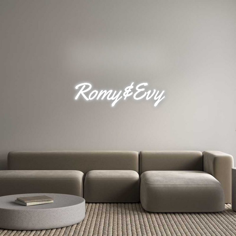 Neon personnalisé new Romy&Evy