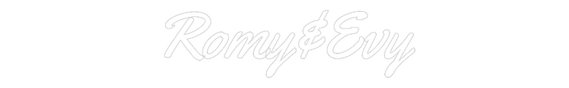 Neon personnalisé new Romy&Evy