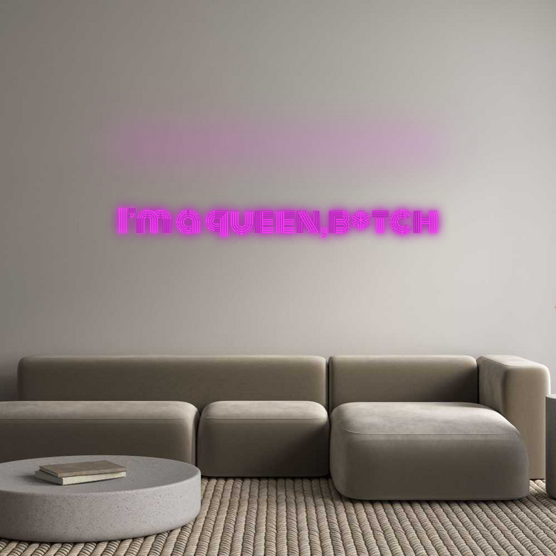 Neon personnalisé new I’m a queen,b...
