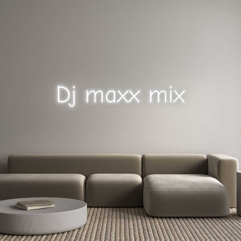 Neon personnalisé new Dj maxx mix