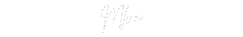 Neon personnalisé new Mlvn