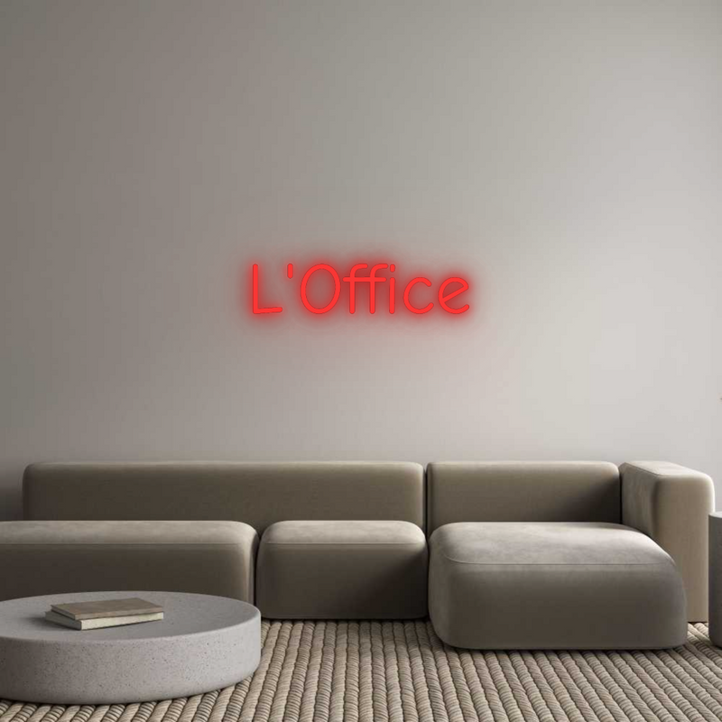 Neon personnalisé new L'Office