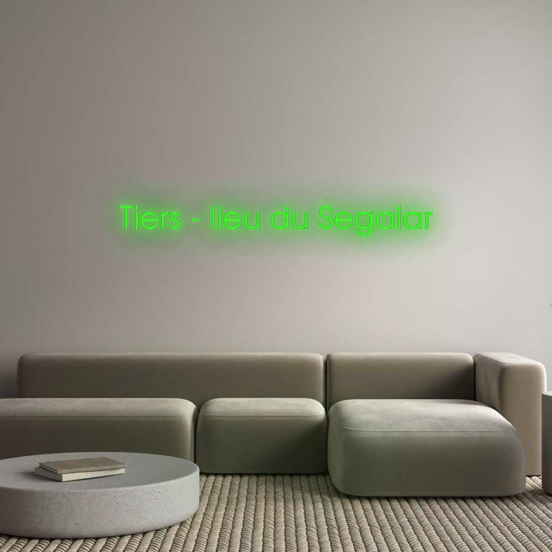 Neon personnalisé new Tiers - lieu ...