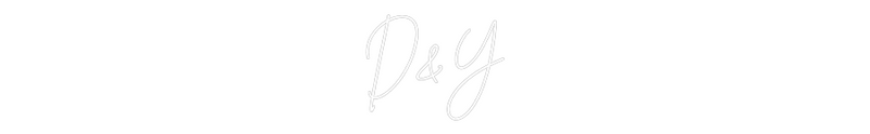 Neon personnalisé new D&Y