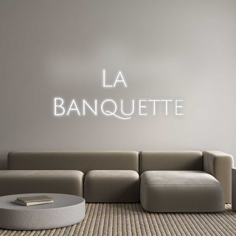 Neon personnalisé new La 
Banquette