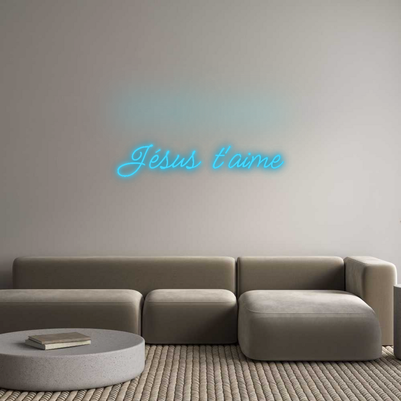 Neon personnalisé new Jésus t'aime