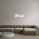 Neon personnalisé new 20 ans