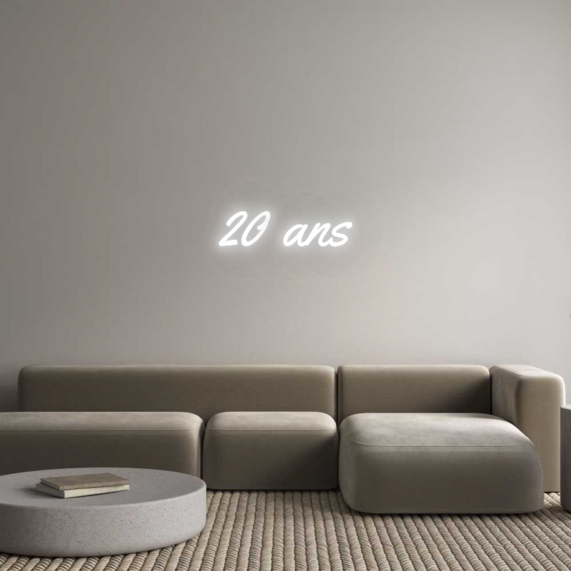 Custom neon new 20 years