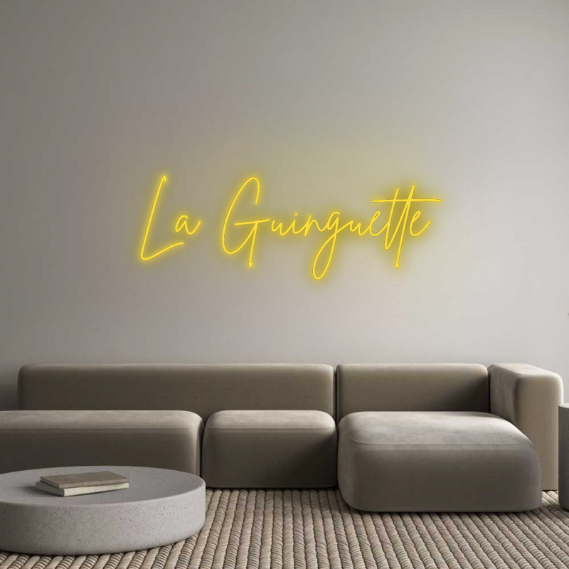 Personalized neon new La Guinguette