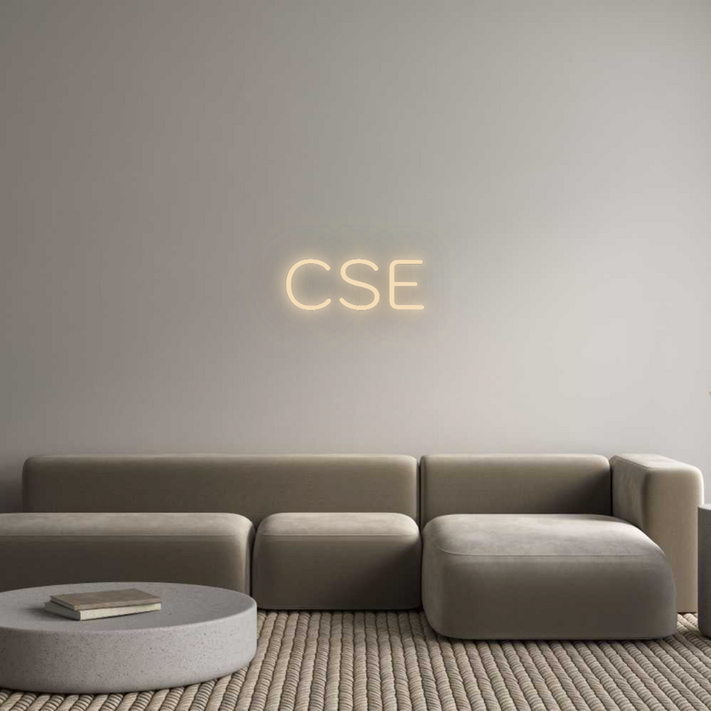 Neon personnalisé new CSE
