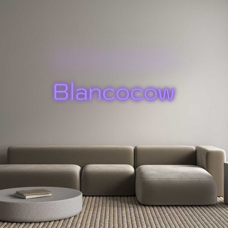 Neon personnalisé new Blancocow