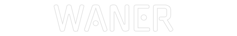 Neon personnalisé new WANER