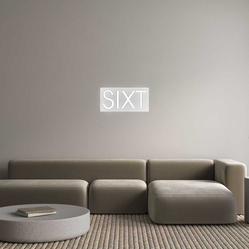 Neon personnalisé new SIXT