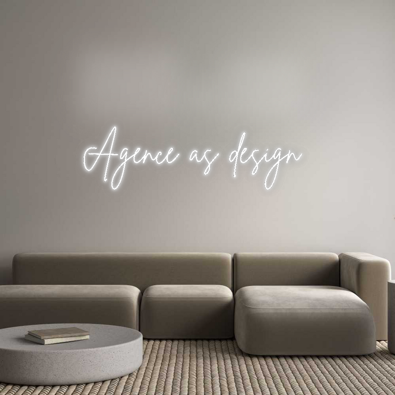 Personalized neon new Agency as of...