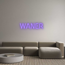 Neon personnalisé new WANER