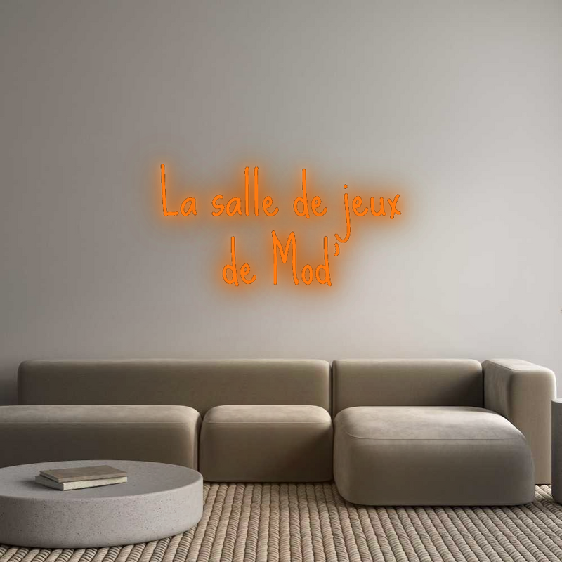Neon personnalisé new La salle de j...