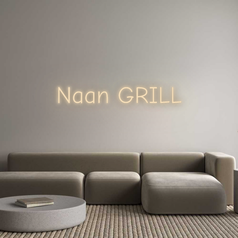 Neon personnalisé new Naan GRILL