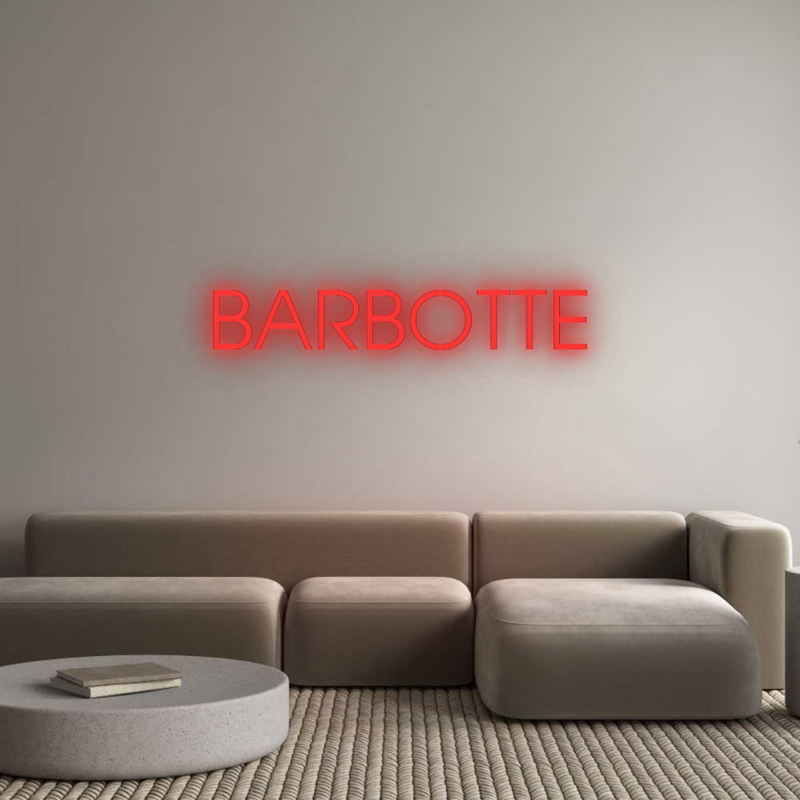 Neon personnalisé new BARBOTTE