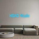 Neon personnalisé new HSAG Music