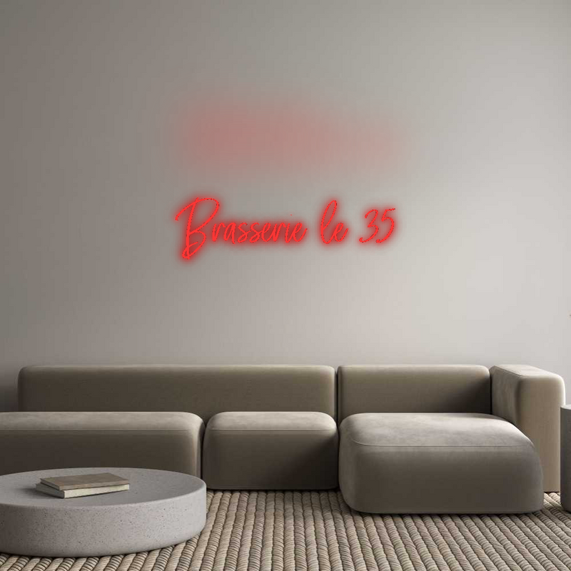 Neon personnalisé new Brasserie le 35