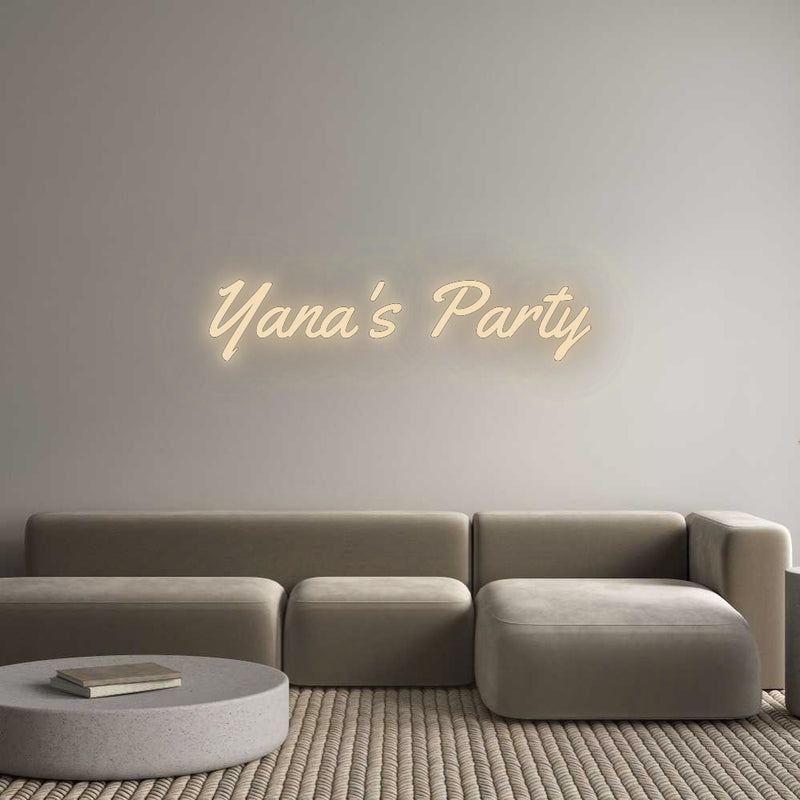 Personalized neon new Yana's Party