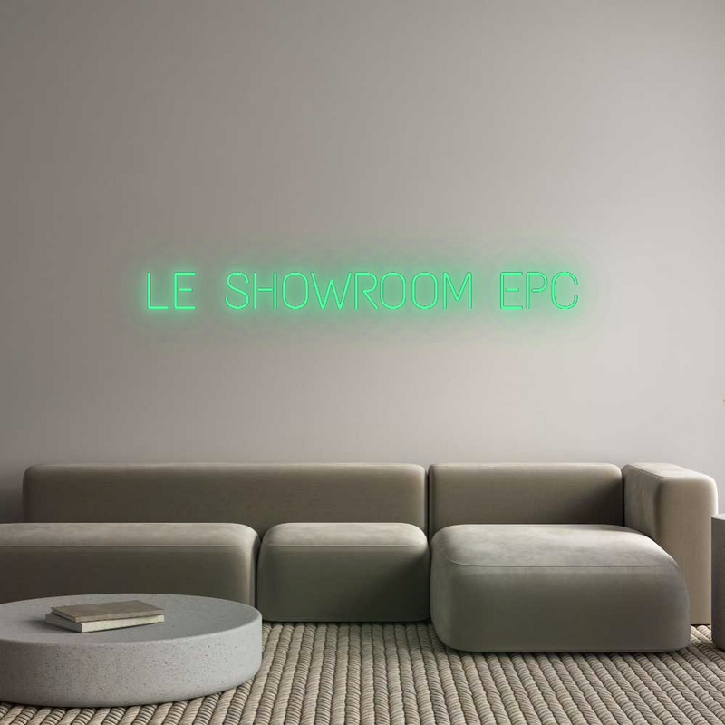 Neon personnalisé new LE SHOWROOM EPC