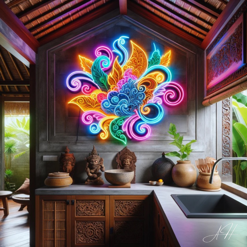 „Bali“ – LED-Leuchtreklame