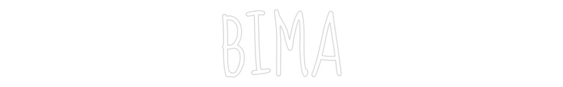 Neon personnalisé new BIMA
