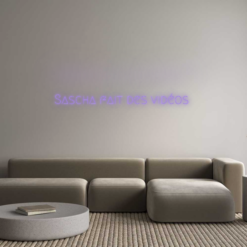 Neon personnalisé new Sascha fait d...