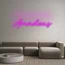 Personalized neon new Amadeus